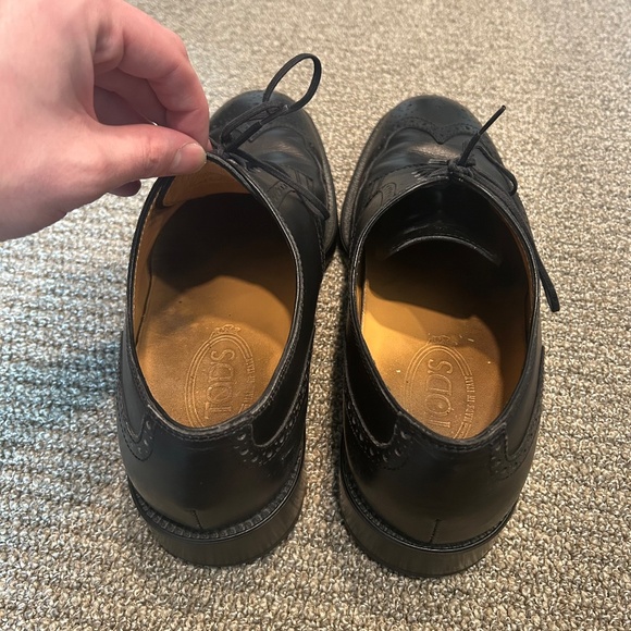 Tod's Black Leather Oxfords - Picture 5 of 15